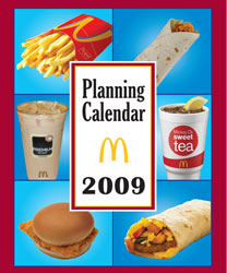 McDonald's Manager's Planning Calendar
