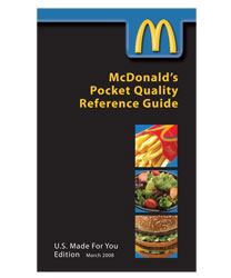 McDonald's Pocket Quality Reference Guide